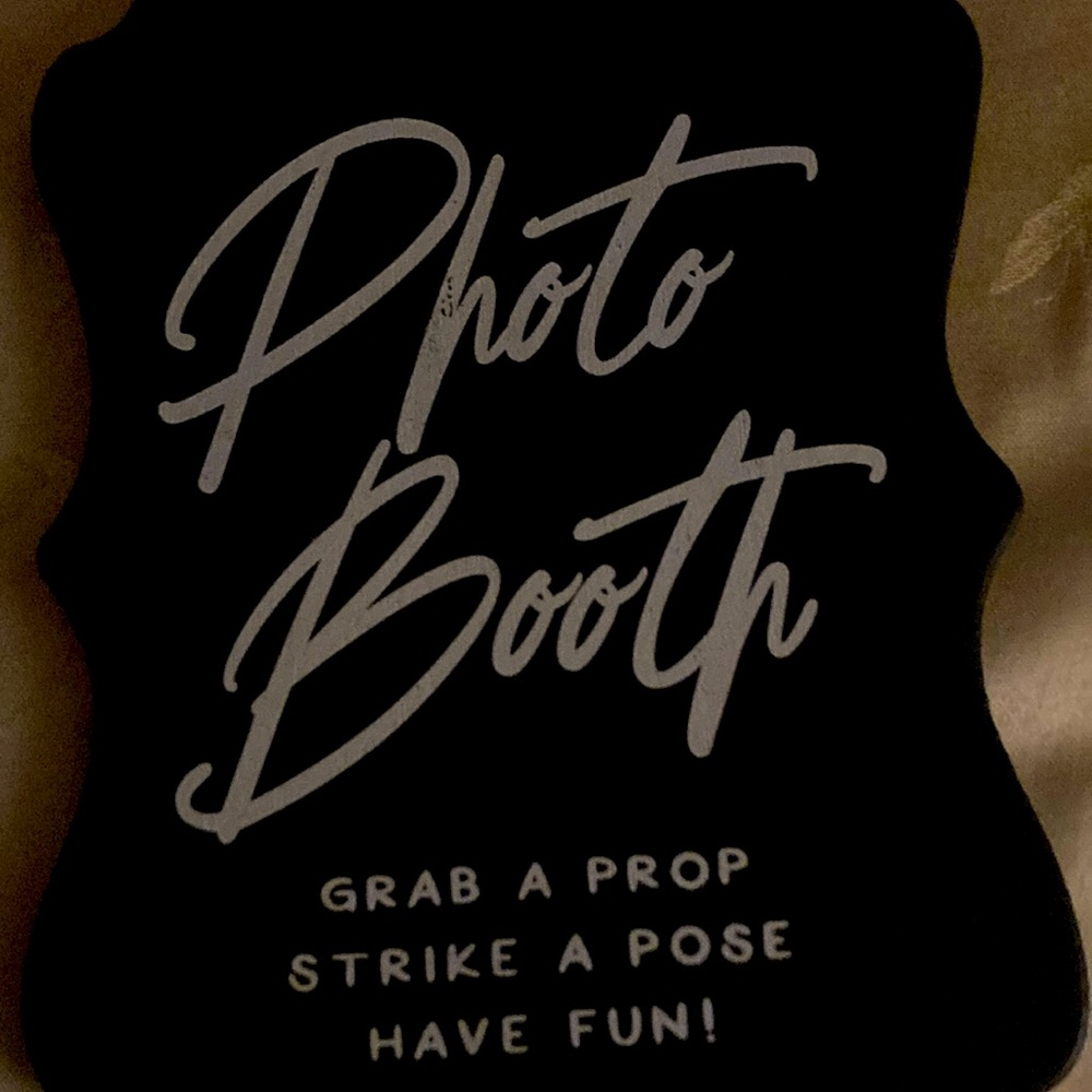 Sign for Photo Booth